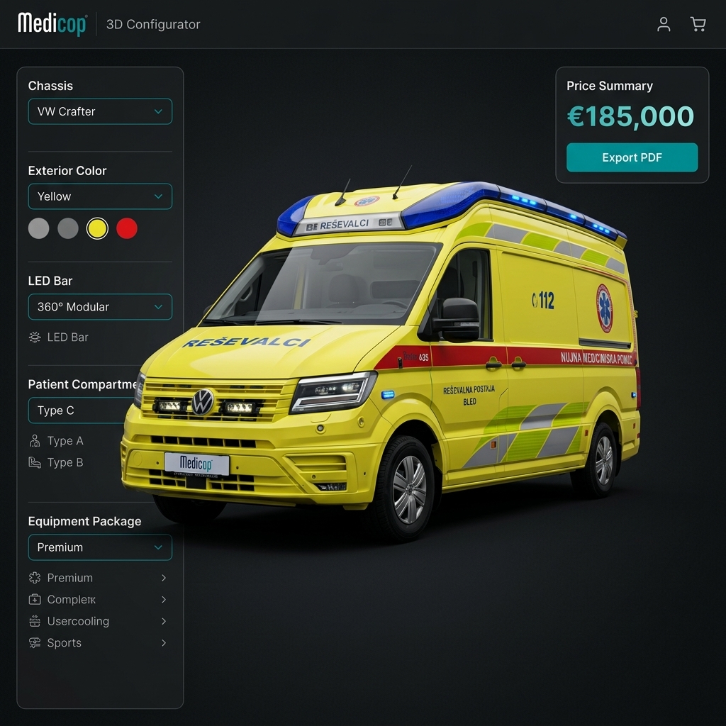Medicop 3D Configurator